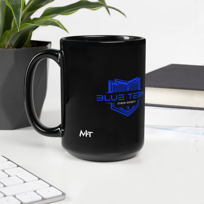 Cyber Security Blue Team V15 - Black Glossy Mug