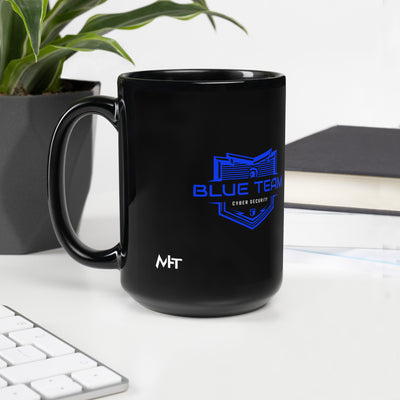 Cyber Security Blue Team V17 - Black Glossy Mug