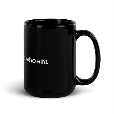Whoami - Black Glossy Mug