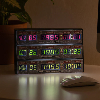 Back to the Future DeLorean Time Circuits 3D Desk Lamp / Wall Light by MyHackerTech