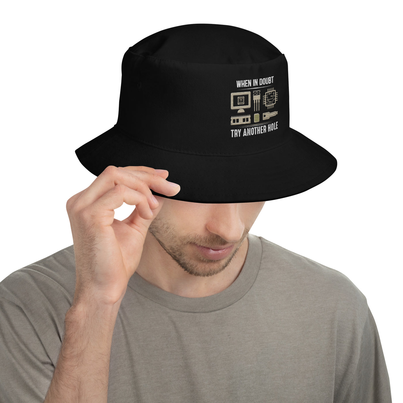 When in doubt, Try another hole V1 - Bucket Hat