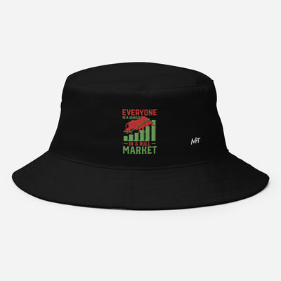 Everyone is a Genius in a Bull Market V1 - Bucket Hat