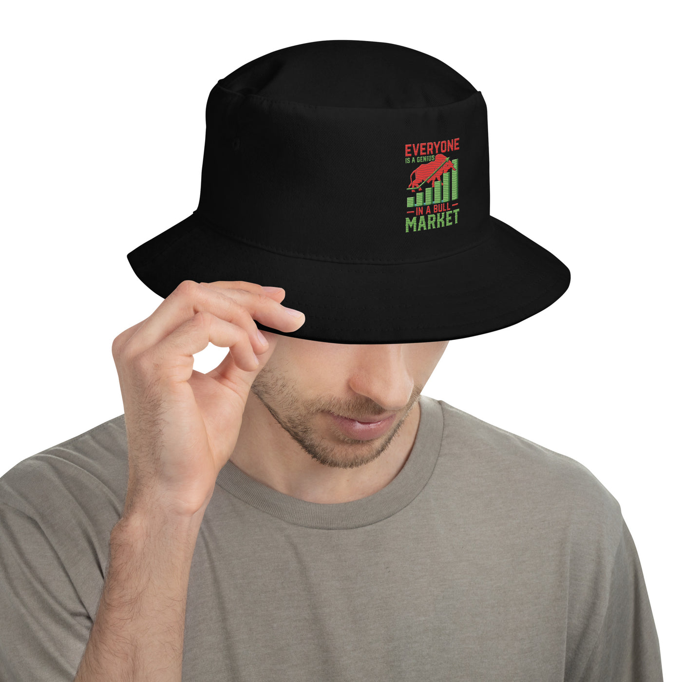 Everyone is a Genius in a Bull Market V1 - Bucket Hat
