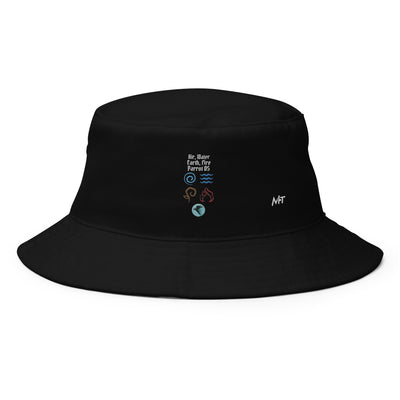 Air, Water, Earth, Fire, Parrot OS - Bucket Hat