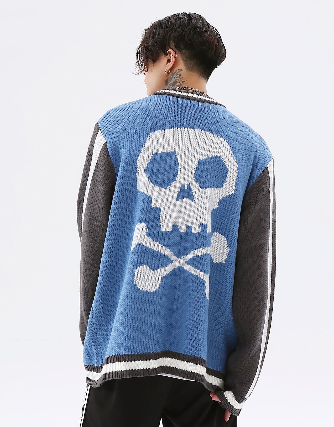 Easy Skull Knit Bomber Jacket by MyHackerTech