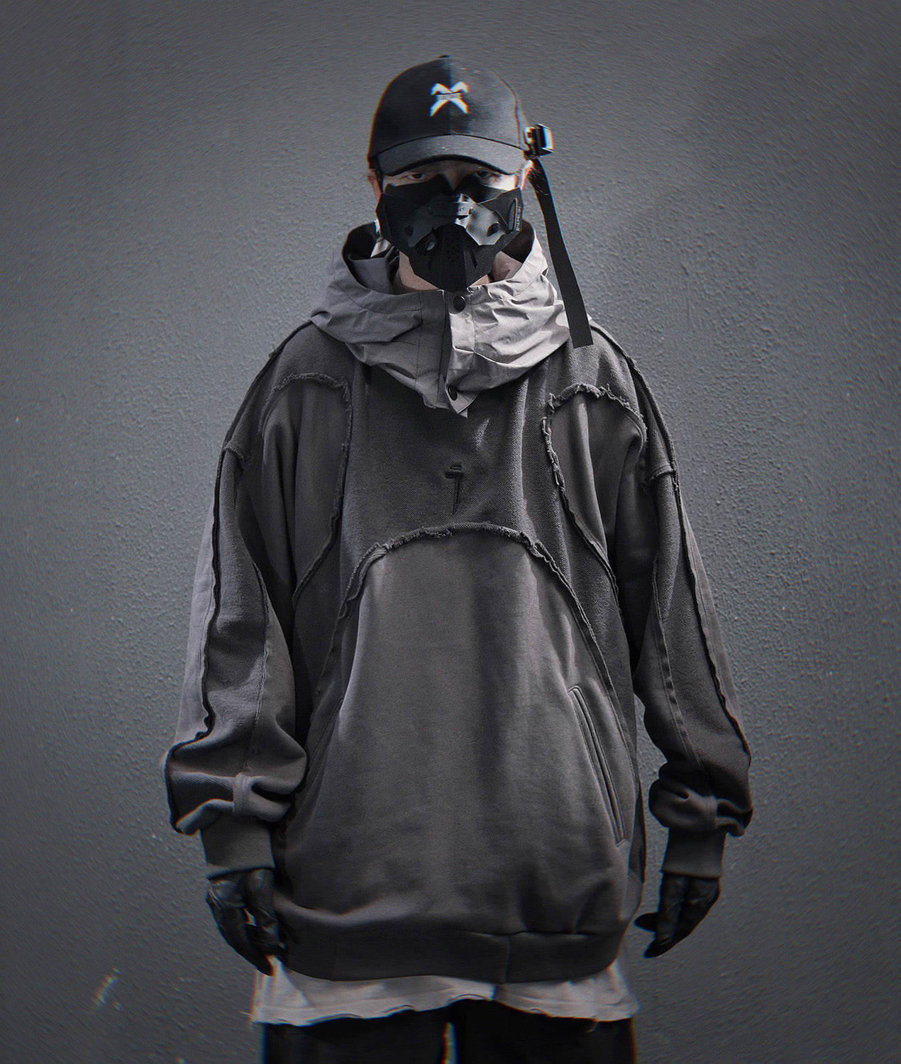 HiH56 Grey NX Hoodie by MyHackerTech