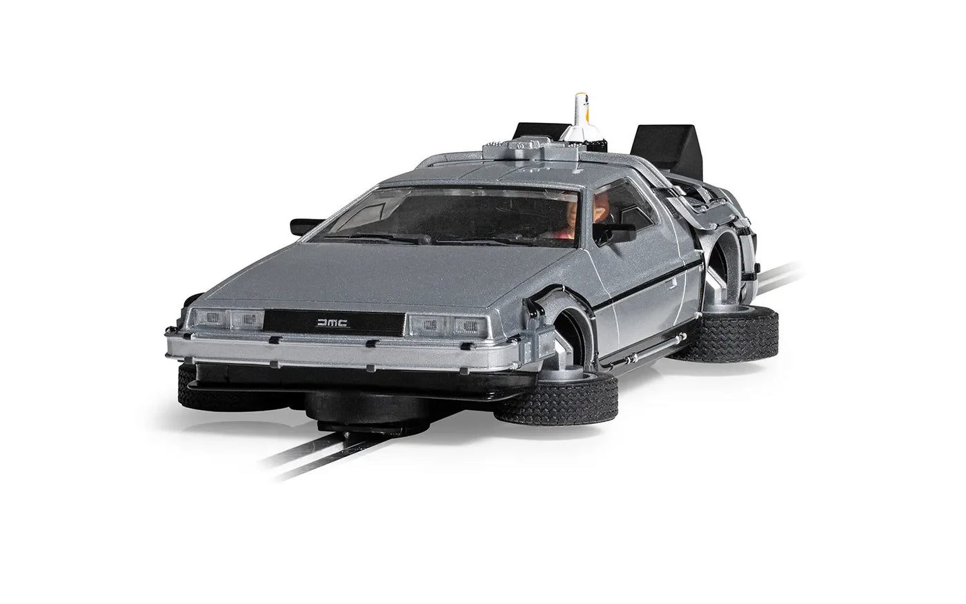 Scalextric Back to the Future Part II 1:32 scale Flying DeLorean Time Machine Slot Car by MyHackerTech