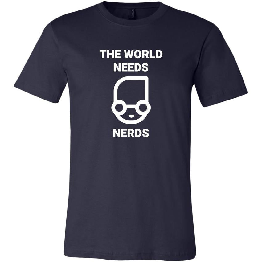 The world needs nerd - Canvas Mens Shirt by MyHackerTech