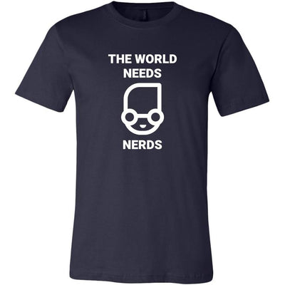 The world needs nerd - Canvas Mens Shirt by MyHackerTech