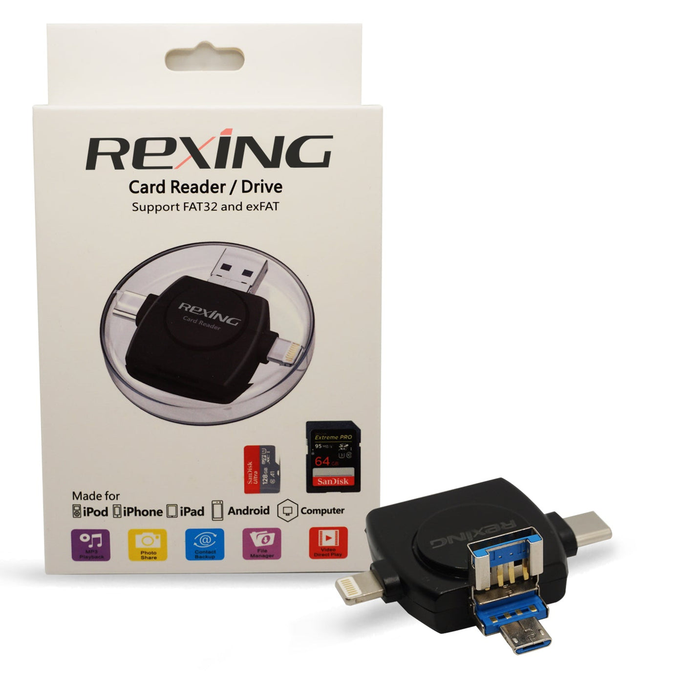 Rexing Card Viewer 4-in-1 SD Card Reader by MyHackerTech