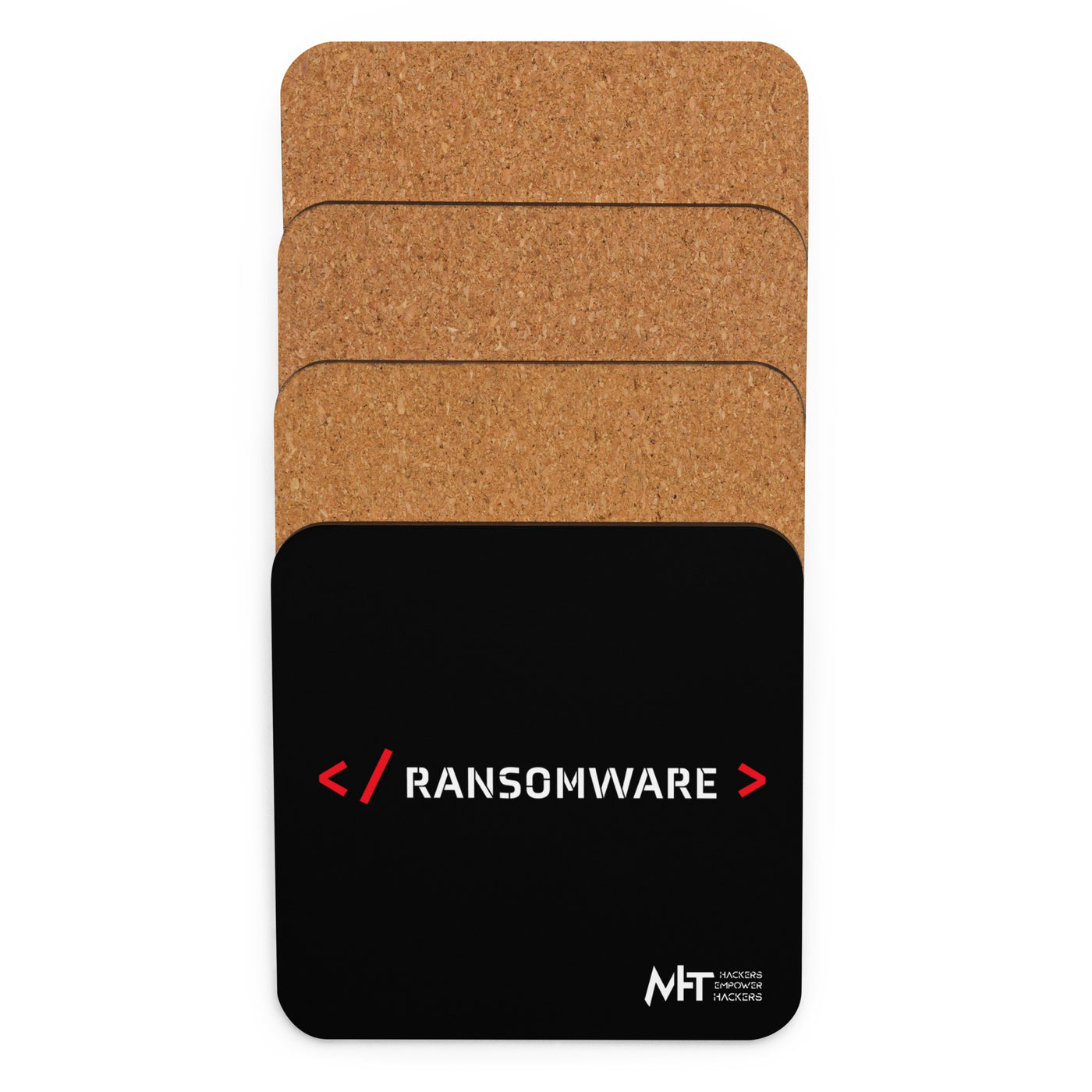 Ransomware - Cork-back coaster