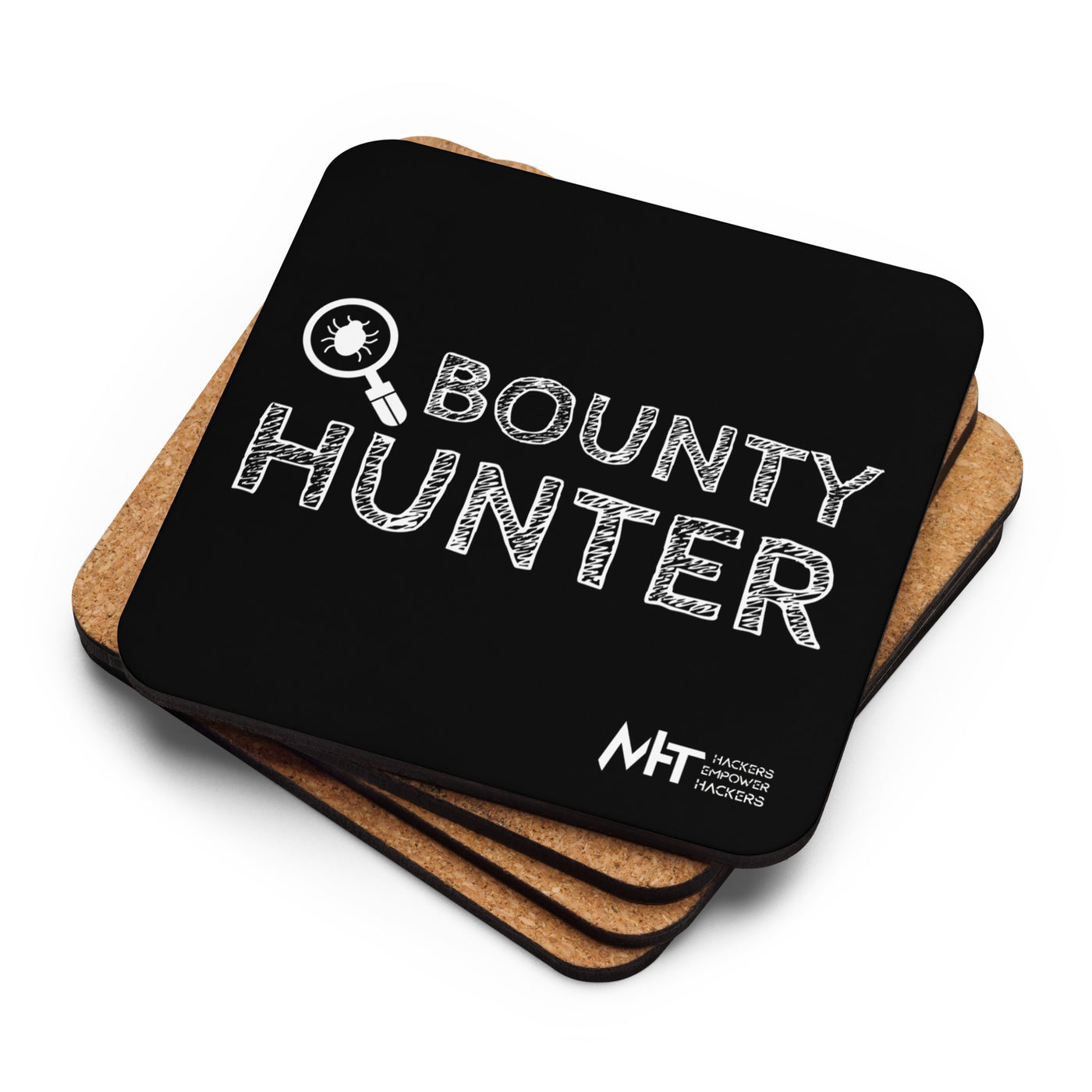 Bug Bounty Hunter - Cork-back coaster