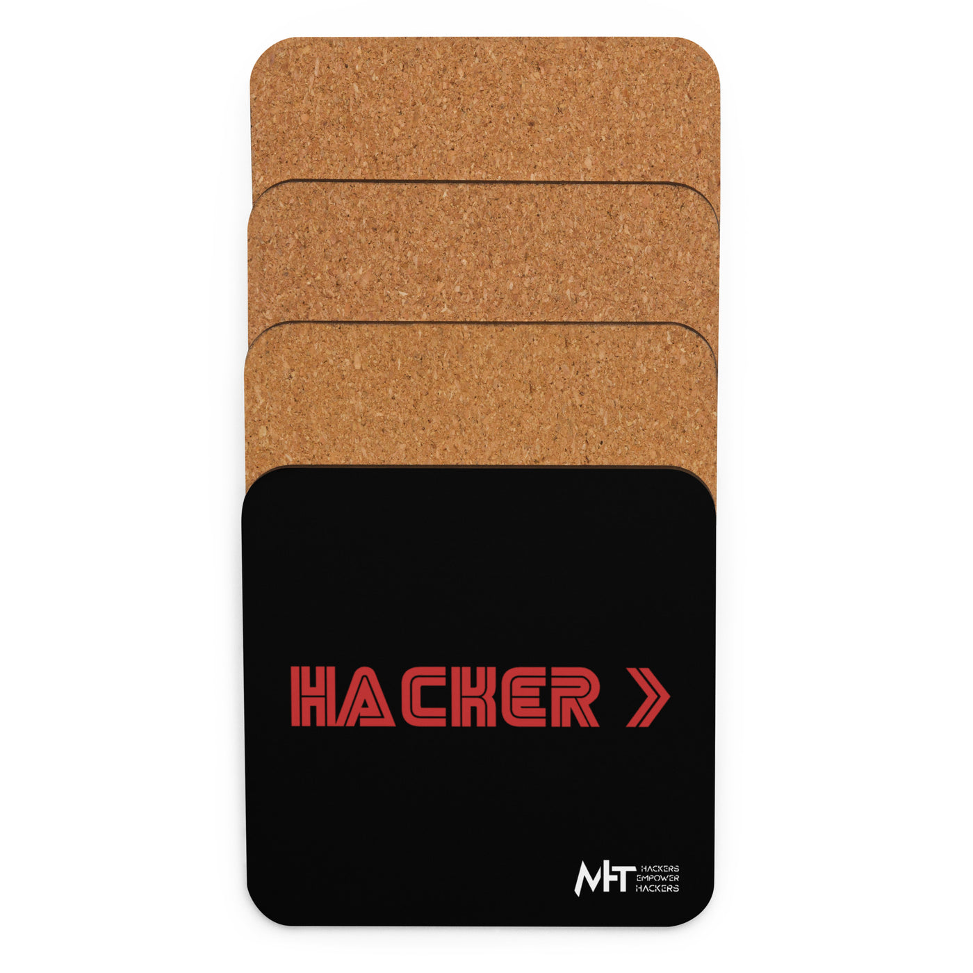 Hacker v3 - Cork-back coaster