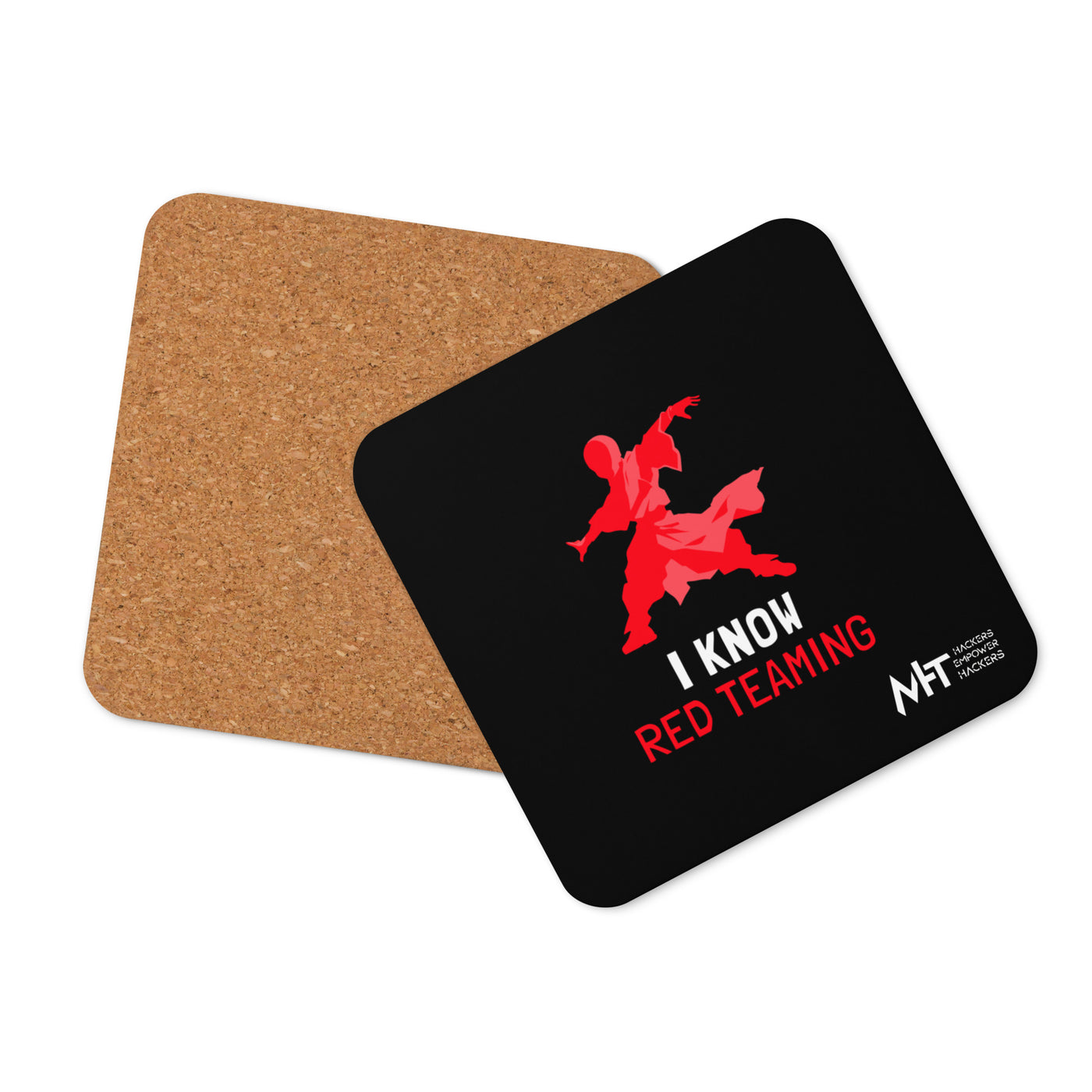 I Know Red Teaming - Cork-back coaster