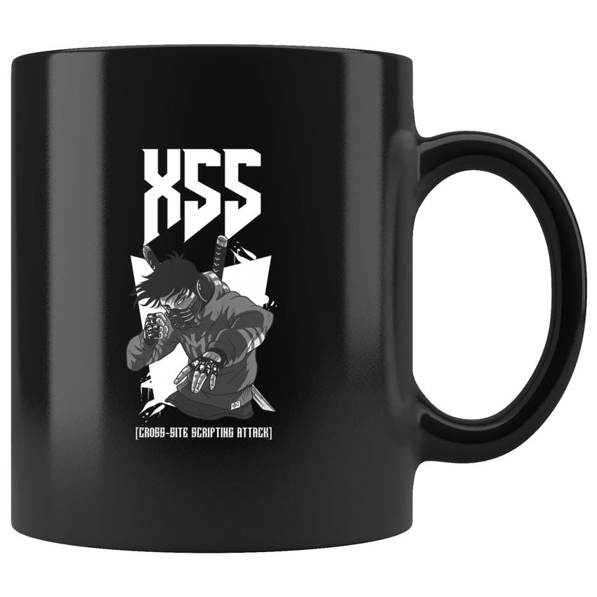 XSS cross-site scripting attack - Mug by MyHackerTech