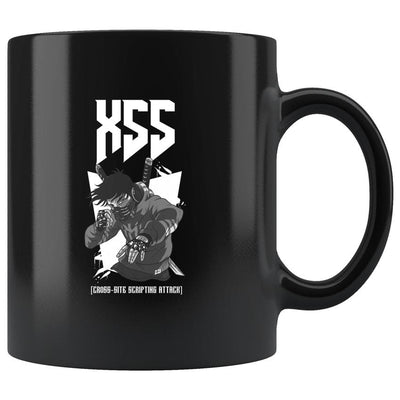 XSS cross-site scripting attack - Mug by MyHackerTech