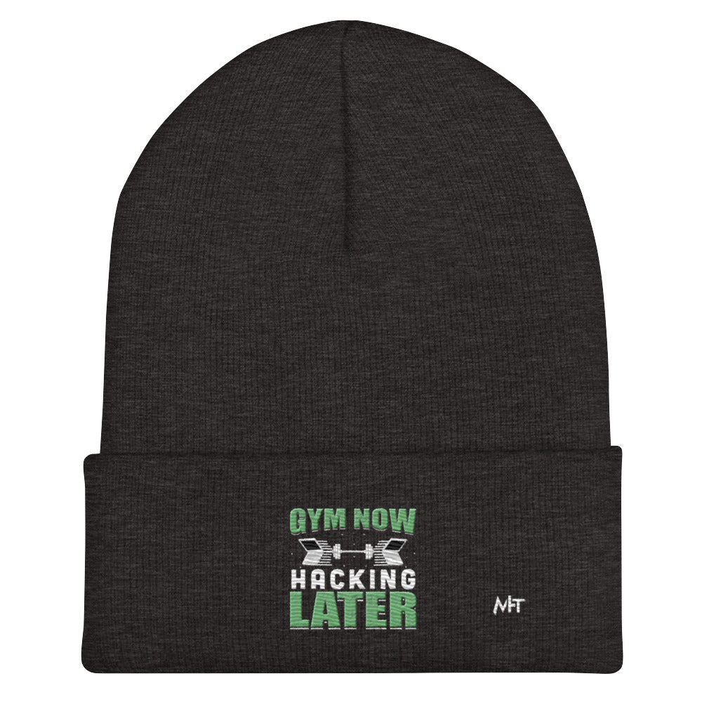 Gym now, hacking later - Cuffed Beanie