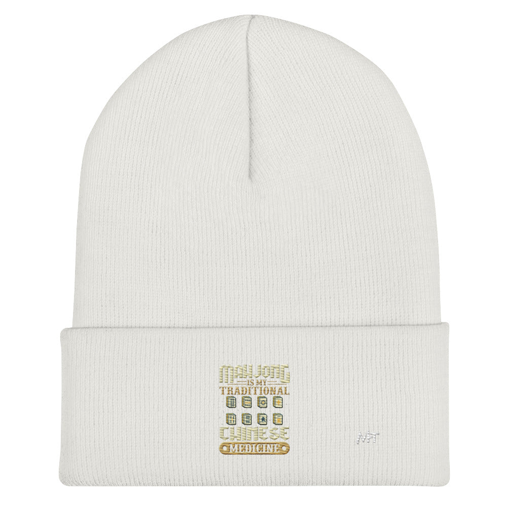 Mahjong is my Traditional Chinese Medicine - Cuffed Beanie