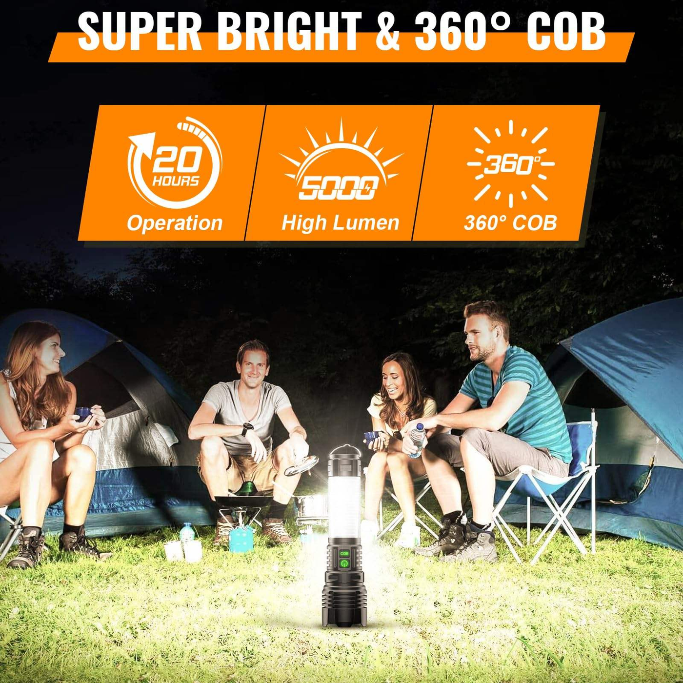 Powerlite 3 In 1 Rechargeable Flashlight IP65 Rated For Pros And ...