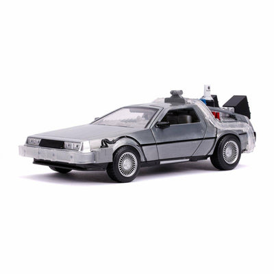 Back to the Future Part II die-cast 1:24 scale "Hollywood Rides" light-up DeLorean Time Machine by MyHackerTech