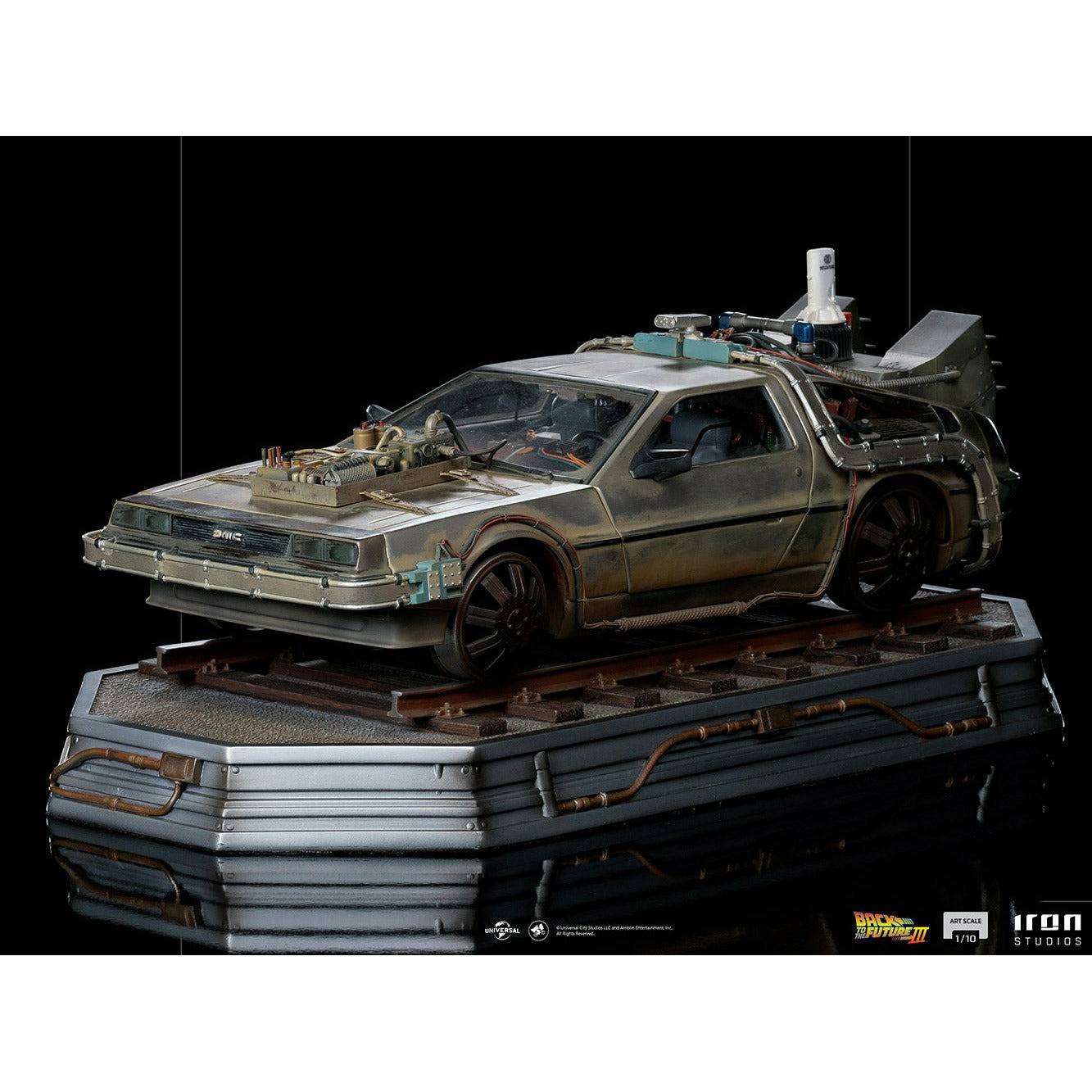 Iron Studios Back to the Future Part III DeLorean 1:10 Scale Statue by MyHackerTech