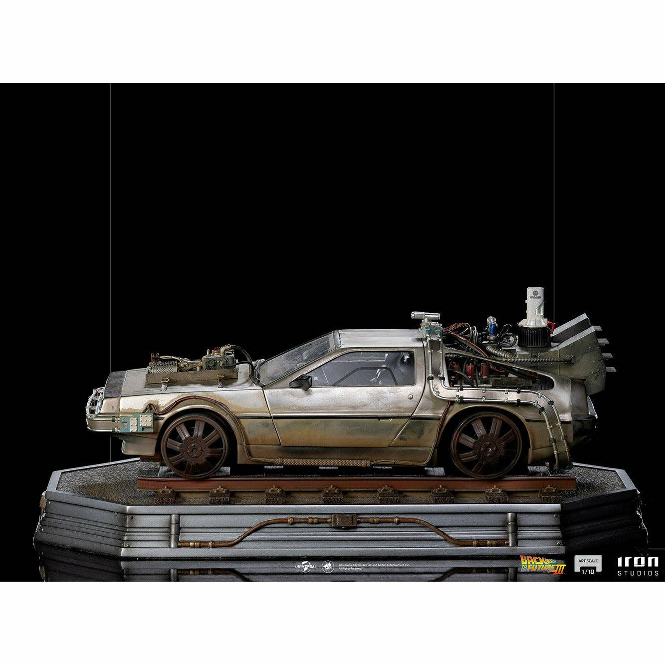 Iron Studios Back to the Future Part III DeLorean 1:10 Scale Statue by MyHackerTech