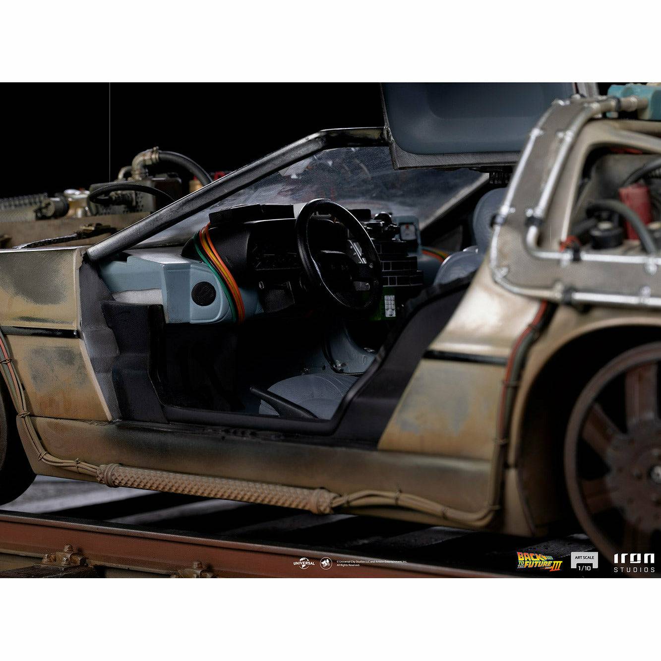 Iron Studios Back to the Future Part III DeLorean 1:10 Scale Statue by MyHackerTech