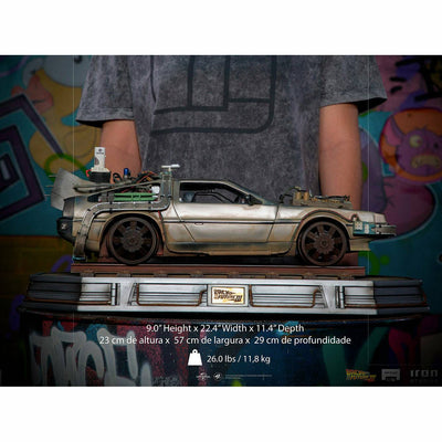 Iron Studios Back to the Future Part III DeLorean 1:10 Scale Statue by MyHackerTech