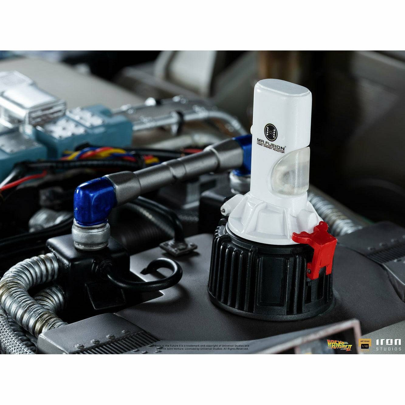 Iron Studios Back to the Future Part II DeLorean (Full Deluxe Version including Marty McFly and Doc Brown) 1:10 Scale Statues by MyHackerTech