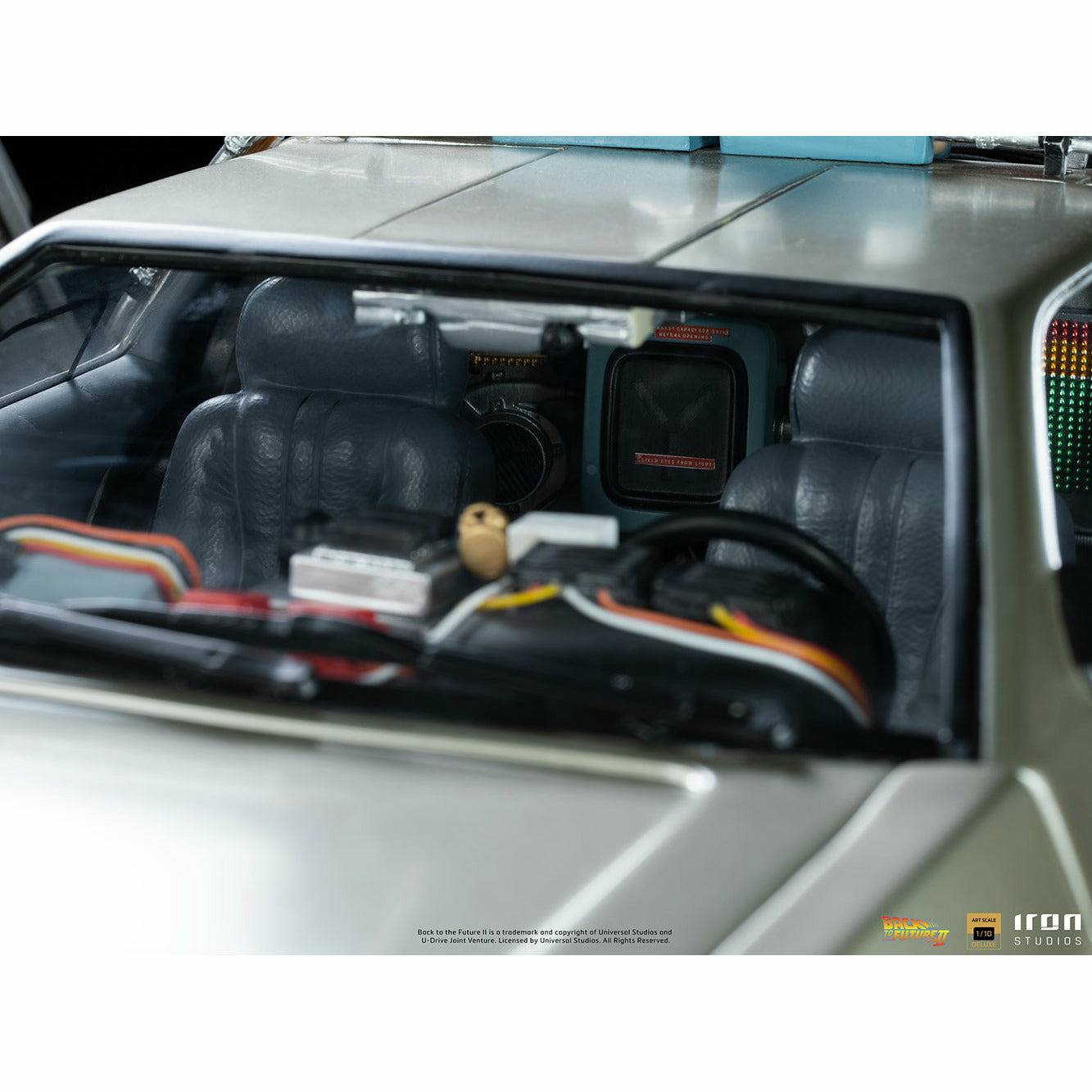 Iron Studios Back to the Future Part II DeLorean (Full Deluxe Version including Marty McFly and Doc Brown) 1:10 Scale Statues by MyHackerTech