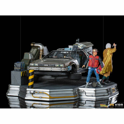 Iron Studios Back to the Future Part II DeLorean (Full Deluxe Version including Marty McFly and Doc Brown) 1:10 Scale Statues by MyHackerTech