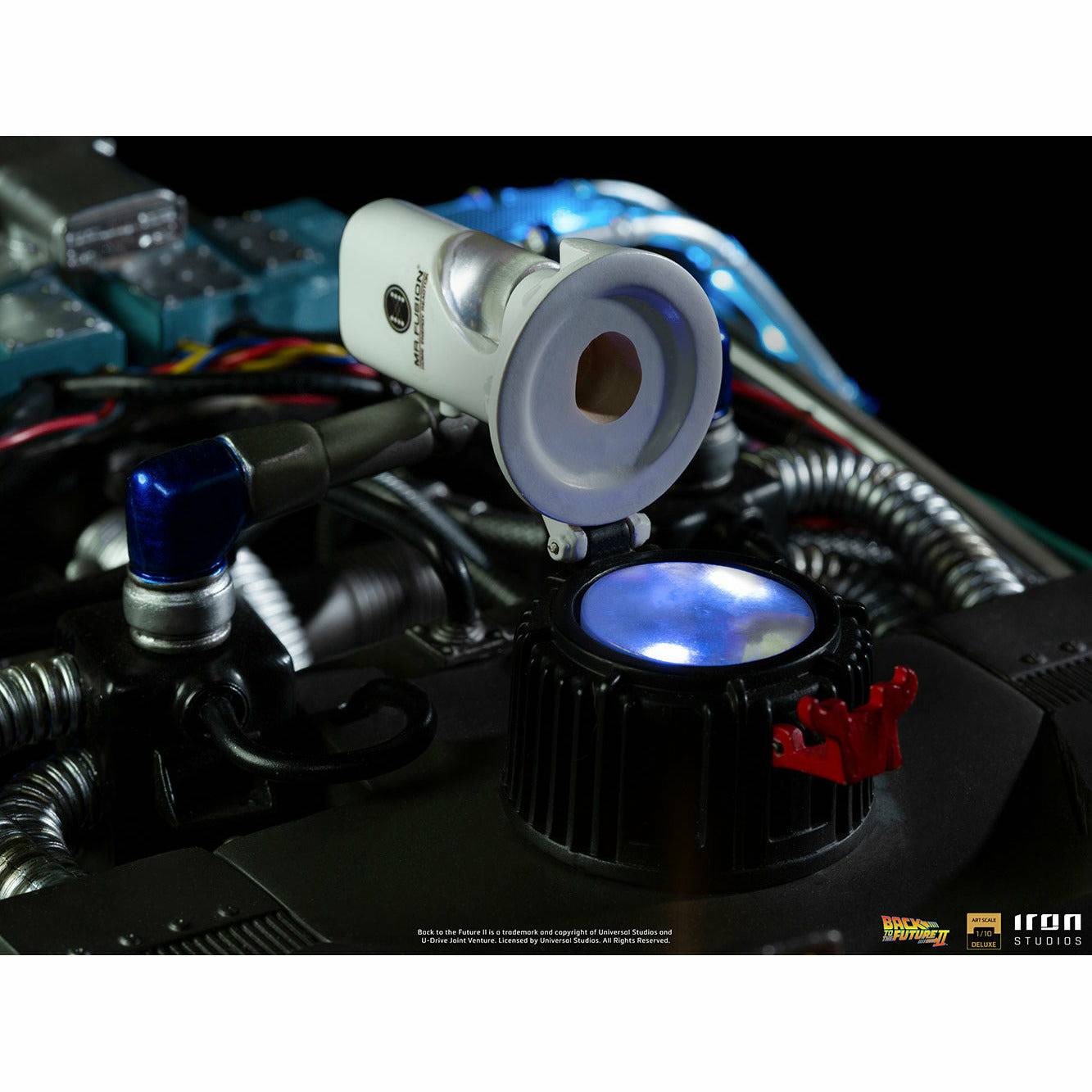 Iron Studios Back to the Future Part II DeLorean (Full Deluxe Version including Marty McFly and Doc Brown) 1:10 Scale Statues by MyHackerTech