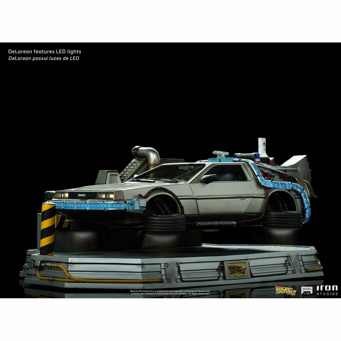 Iron Studios Back to the Future Part II DeLorean (Regular Version) 1:10 Scale Statue by MyHackerTech
