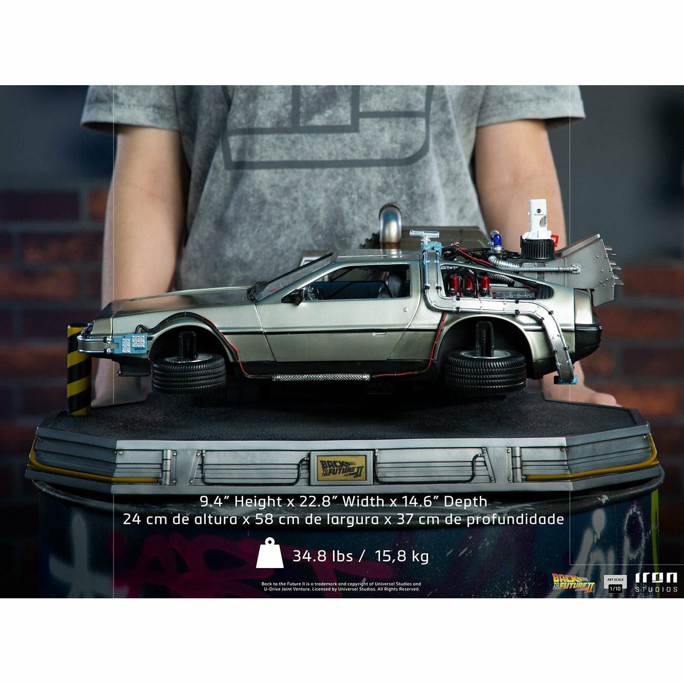 Iron Studios Back to the Future Part II DeLorean (Regular Version) 1:10 Scale Statue by MyHackerTech