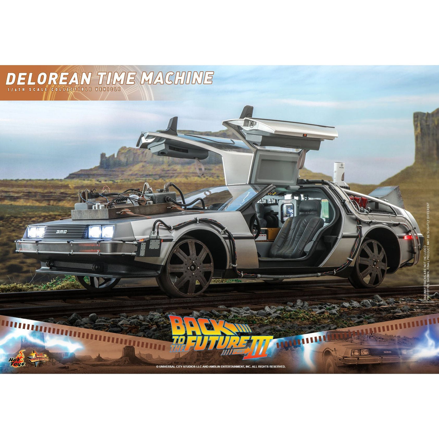 Hot Toys Back to the Future Part III 1:6 scale DeLorean Time Machine Collectible Vehicle [DROP SHIPS DIRECTLY FROM DISTRIBUTOR] by MyHackerTech