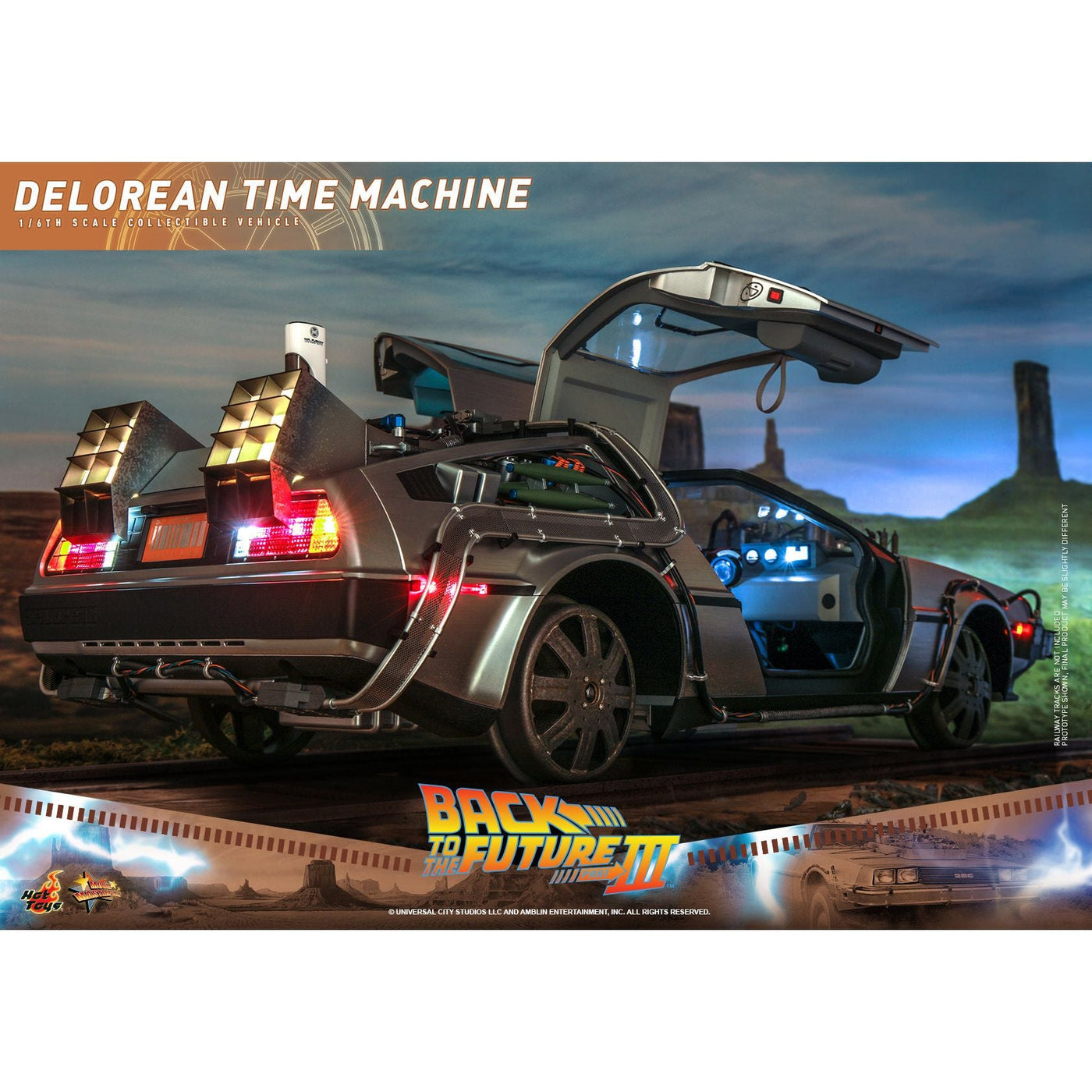 Hot Toys Back to the Future Part III 1:6 scale DeLorean Time Machine Collectible Vehicle [DROP SHIPS DIRECTLY FROM DISTRIBUTOR] by MyHackerTech