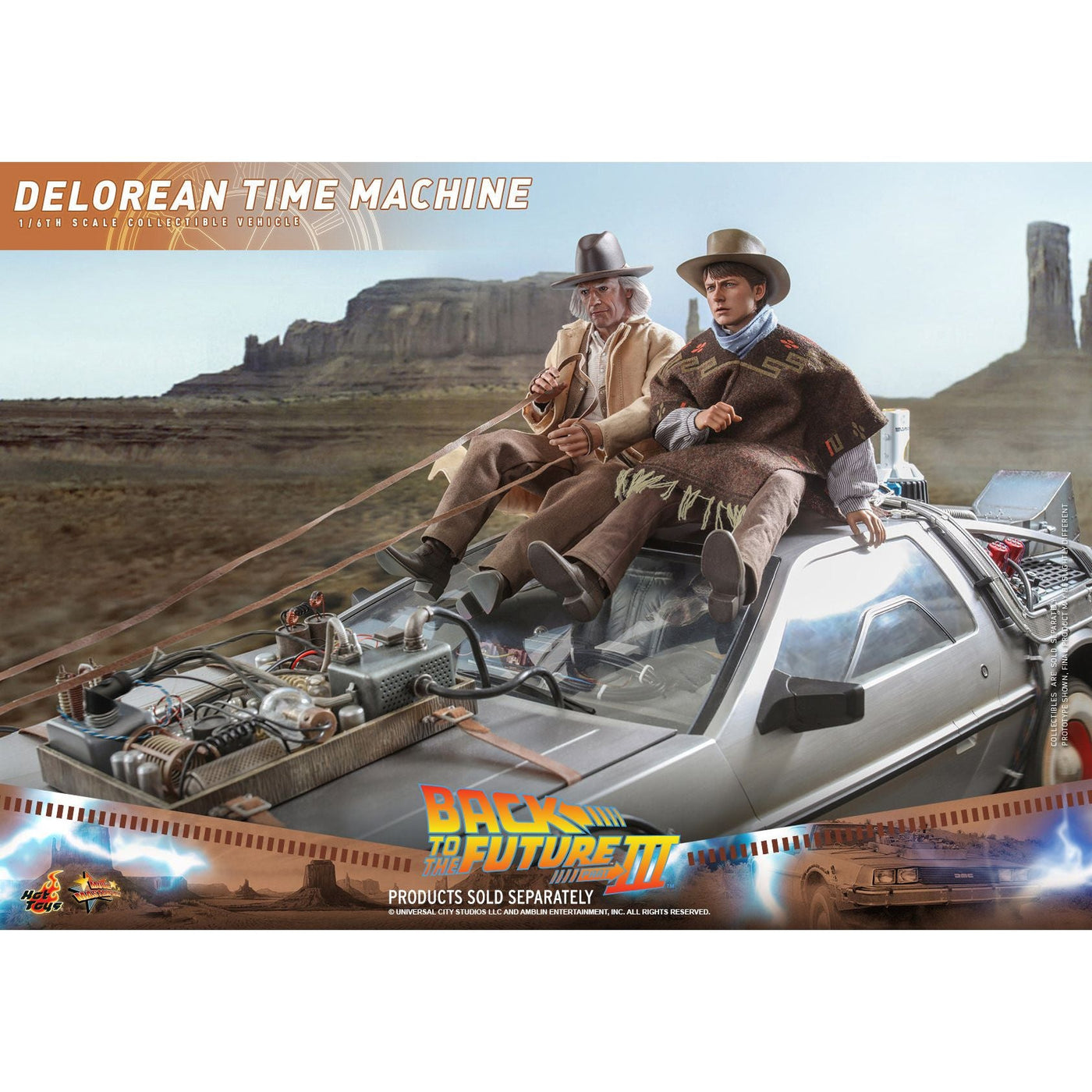 Hot Toys Back to the Future Part III 1:6 scale DeLorean Time Machine Collectible Vehicle [DROP SHIPS DIRECTLY FROM DISTRIBUTOR] by MyHackerTech