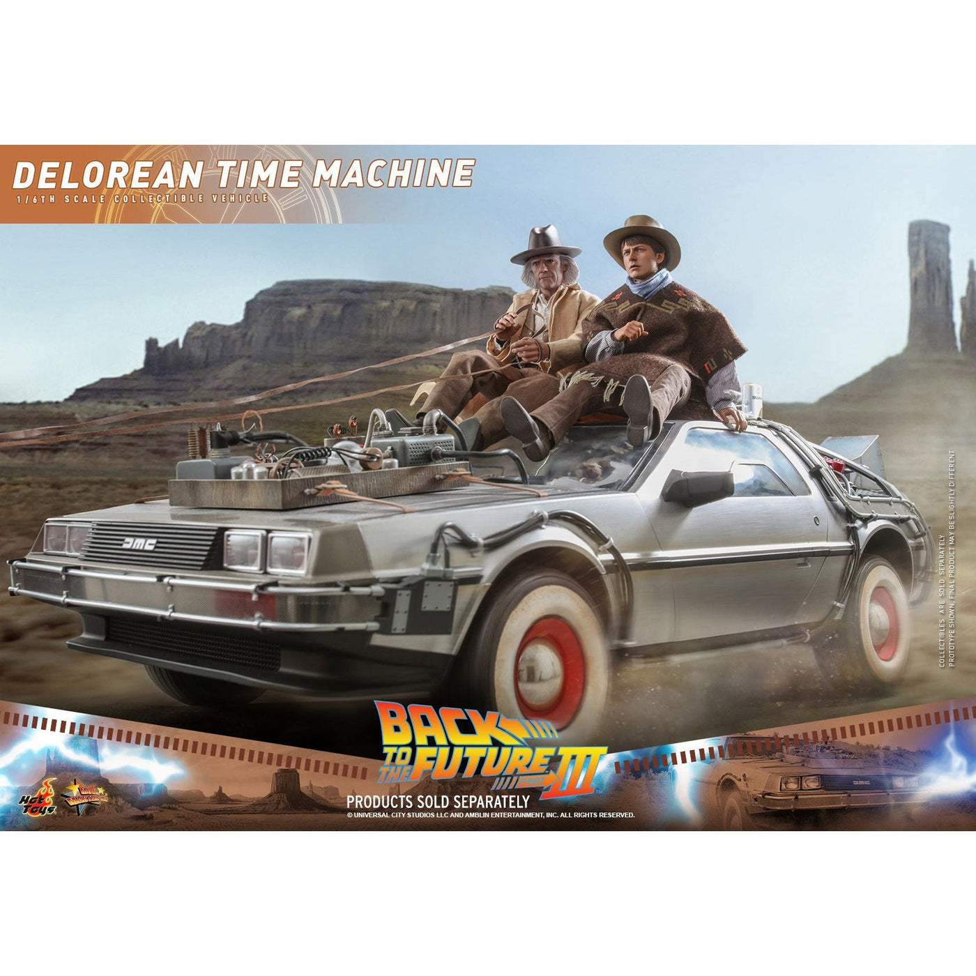 Hot Toys Back to the Future Part III 1:6 scale DeLorean Time Machine Collectible Vehicle [DROP SHIPS DIRECTLY FROM DISTRIBUTOR] by MyHackerTech