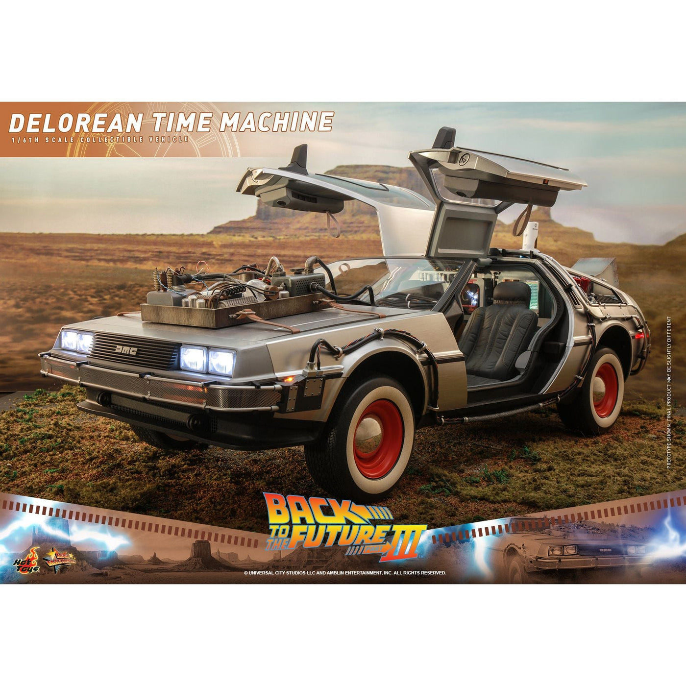 Hot Toys Back to the Future Part III 1:6 scale DeLorean Time Machine Collectible Vehicle [DROP SHIPS DIRECTLY FROM DISTRIBUTOR] by MyHackerTech