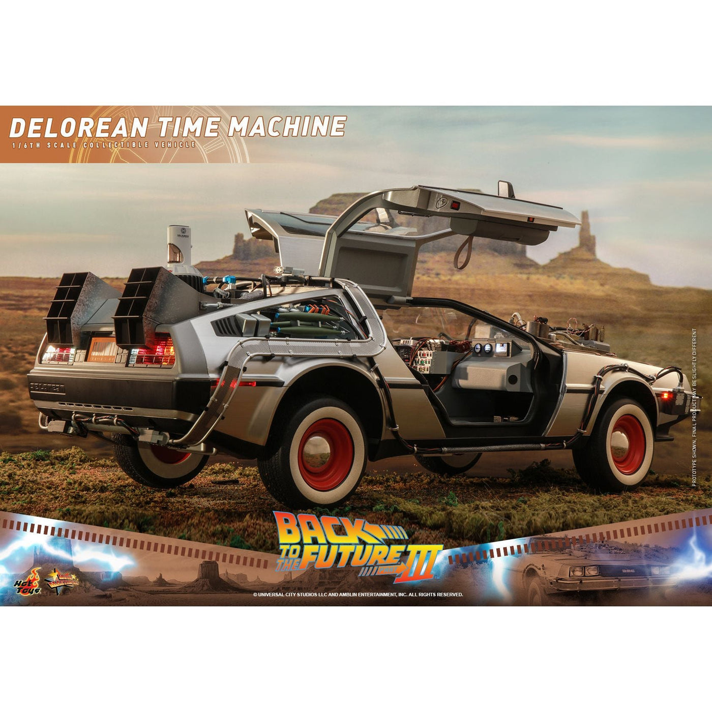 Hot Toys Back to the Future Part III 1:6 scale DeLorean Time Machine Collectible Vehicle [DROP SHIPS DIRECTLY FROM DISTRIBUTOR] by MyHackerTech