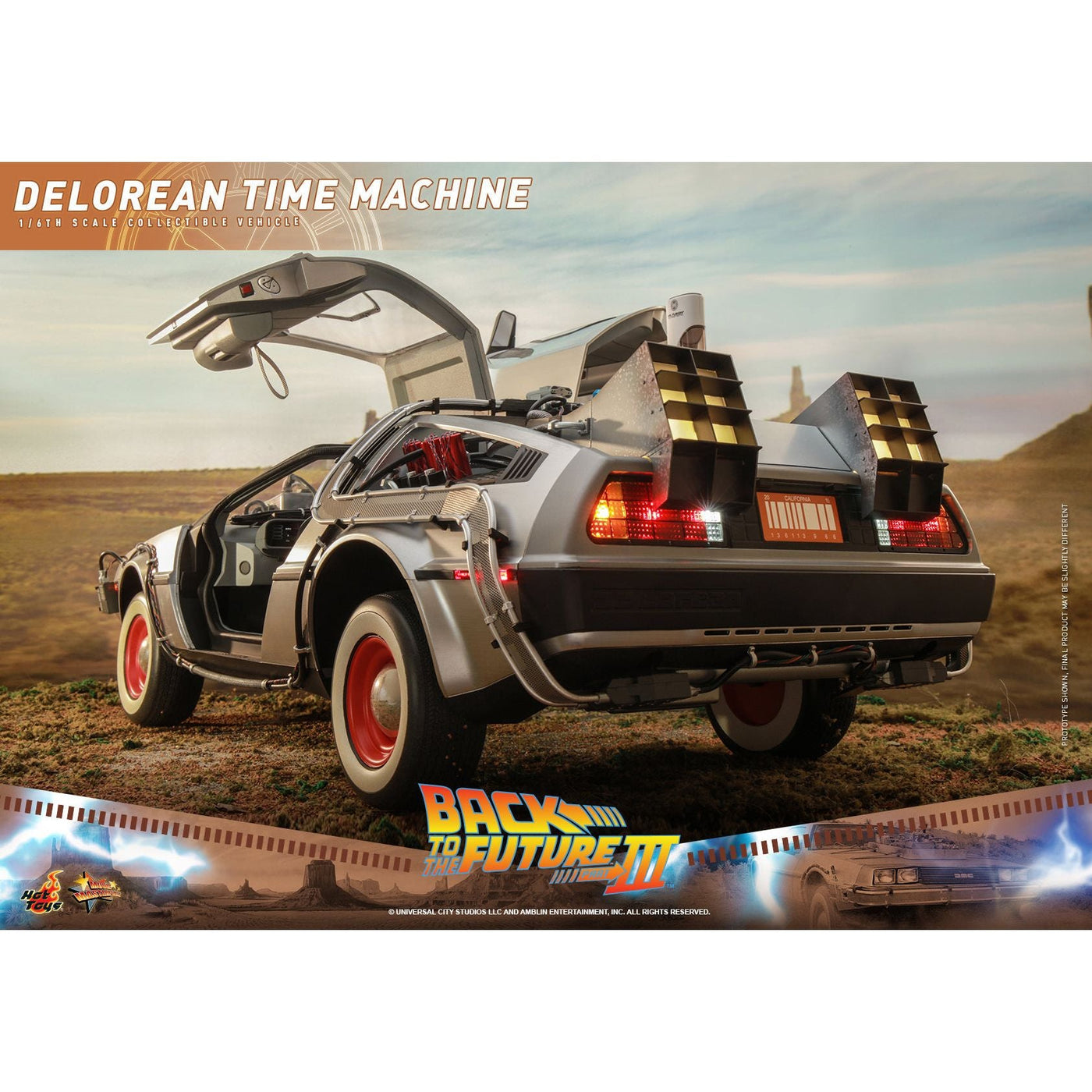 Hot Toys Back to the Future Part III 1:6 scale DeLorean Time Machine Collectible Vehicle [DROP SHIPS DIRECTLY FROM DISTRIBUTOR] by MyHackerTech
