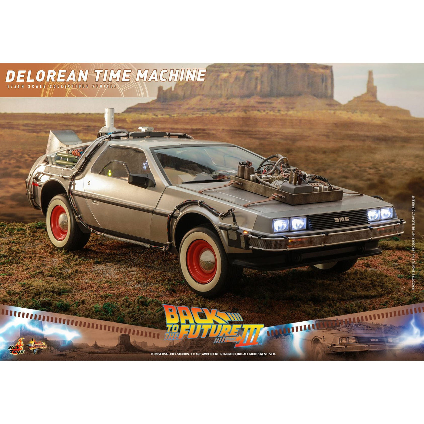Hot Toys Back to the Future Part III 1:6 scale DeLorean Time Machine Collectible Vehicle [DROP SHIPS DIRECTLY FROM DISTRIBUTOR] by MyHackerTech