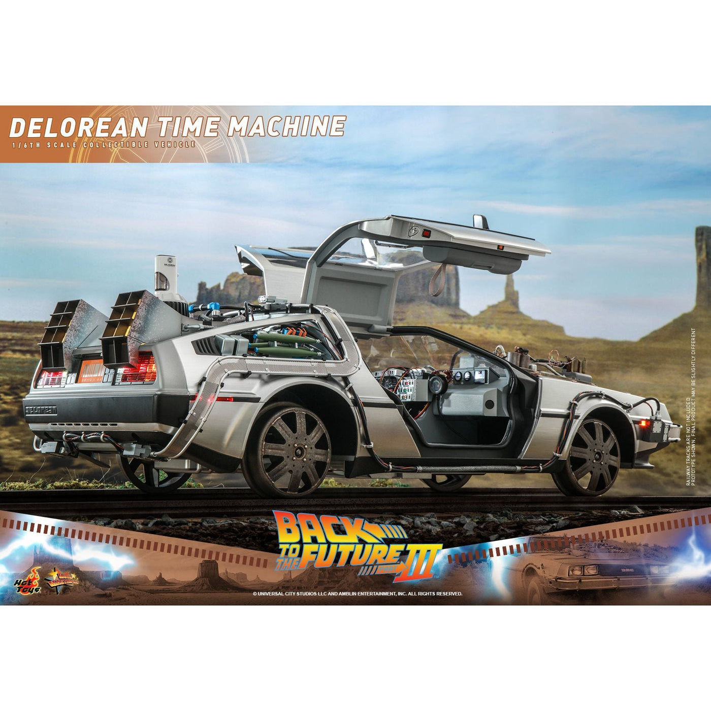 Hot Toys Back to the Future Part III 1:6 scale DeLorean Time Machine Collectible Vehicle [DROP SHIPS DIRECTLY FROM DISTRIBUTOR] by MyHackerTech