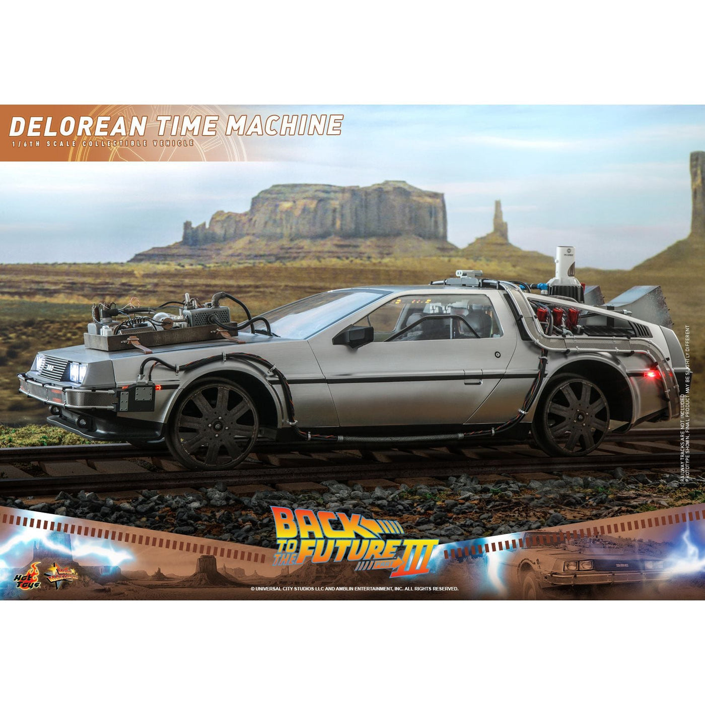 Hot Toys Back to the Future Part III 1:6 scale DeLorean Time Machine Collectible Vehicle [DROP SHIPS DIRECTLY FROM DISTRIBUTOR] by MyHackerTech