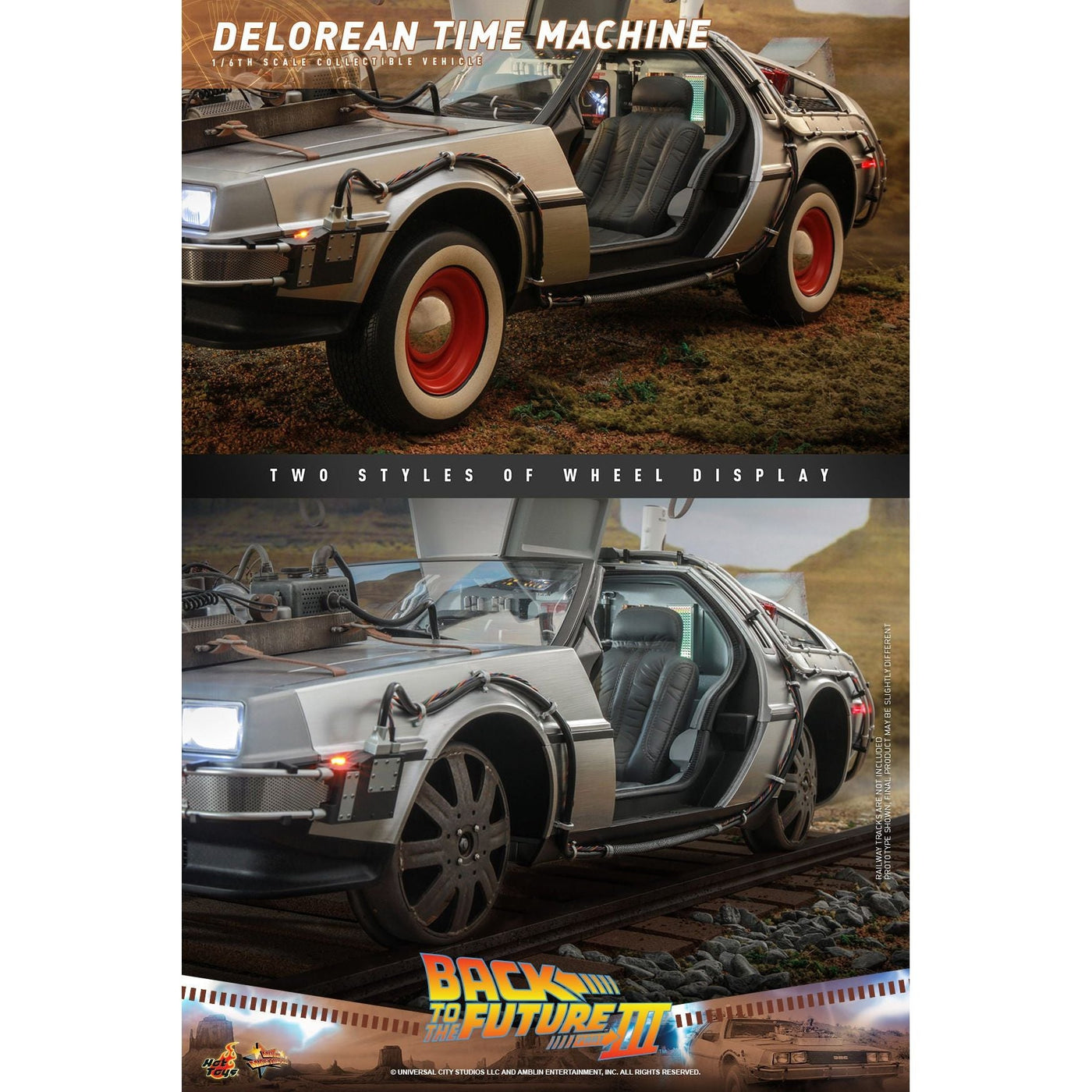 Hot Toys Back to the Future Part III 1:6 scale DeLorean Time Machine Collectible Vehicle [DROP SHIPS DIRECTLY FROM DISTRIBUTOR] by MyHackerTech