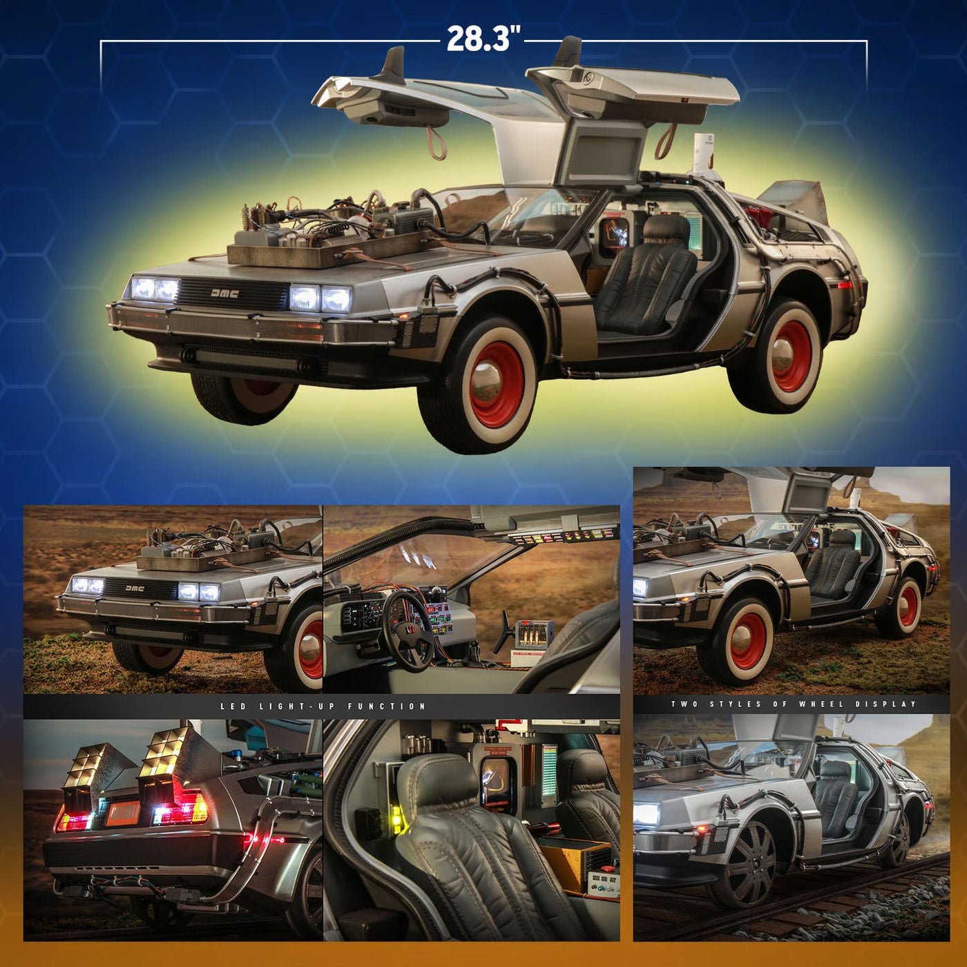 Hot Toys Back to the Future Part III 1:6 scale DeLorean Time Machine Collectible Vehicle [DROP SHIPS DIRECTLY FROM DISTRIBUTOR] by MyHackerTech
