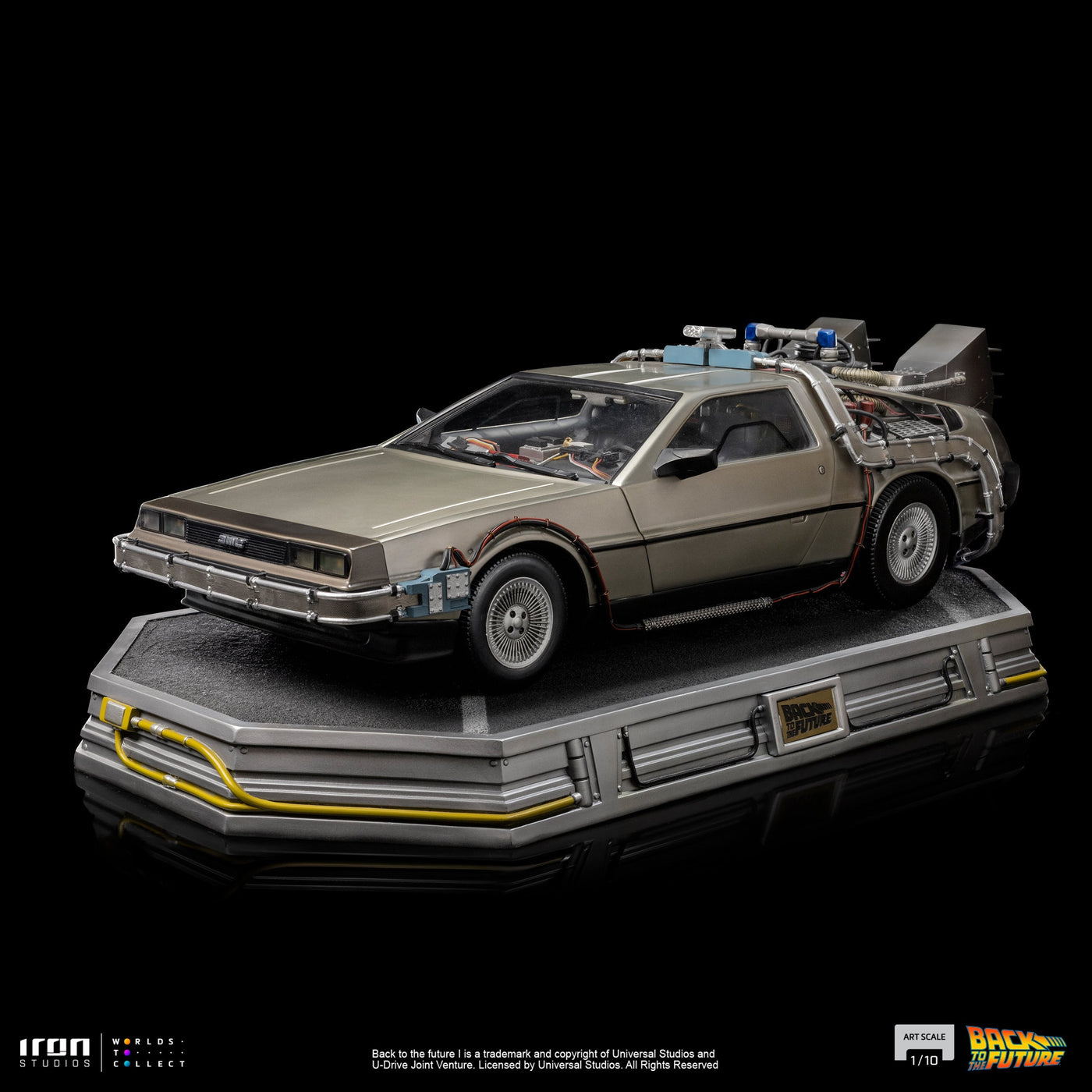 Iron Studios Back to the Future DeLorean 1:10 Scale Statue by MyHackerTech