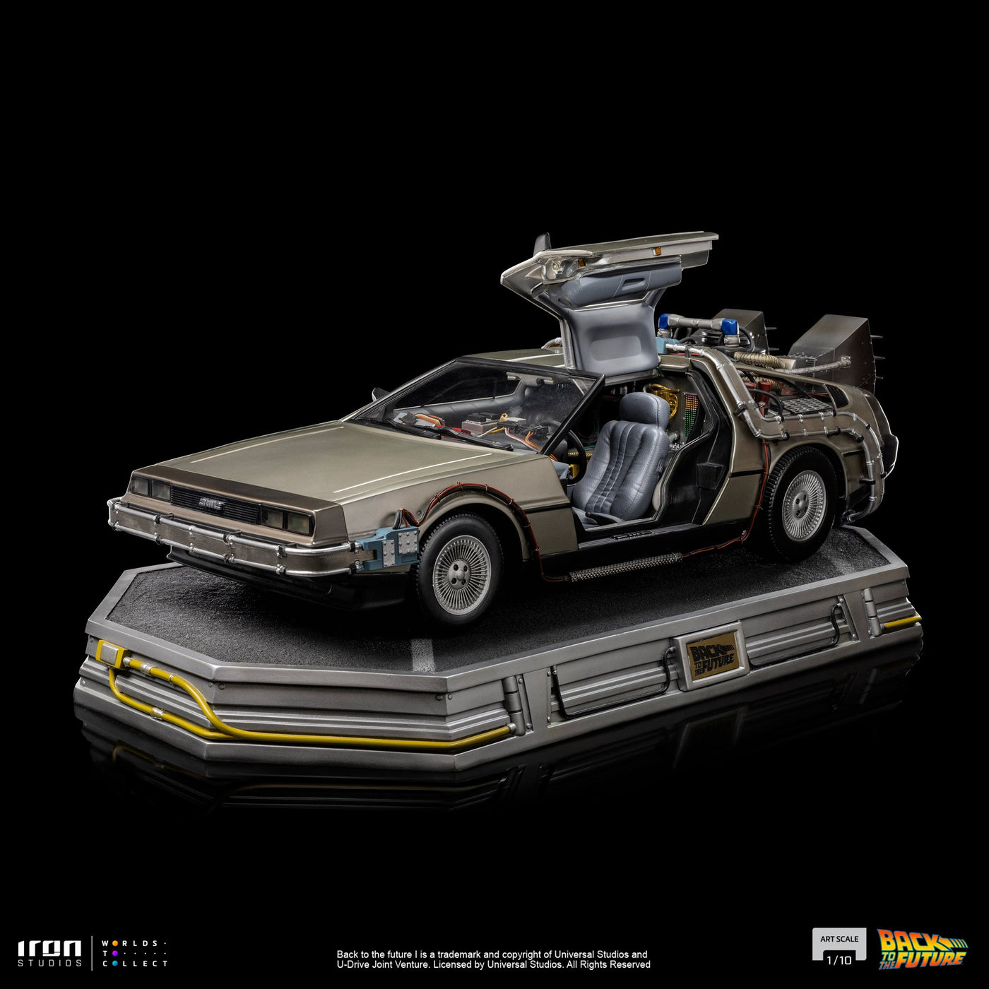 Iron Studios Back to the Future DeLorean 1:10 Scale Statue by MyHackerTech