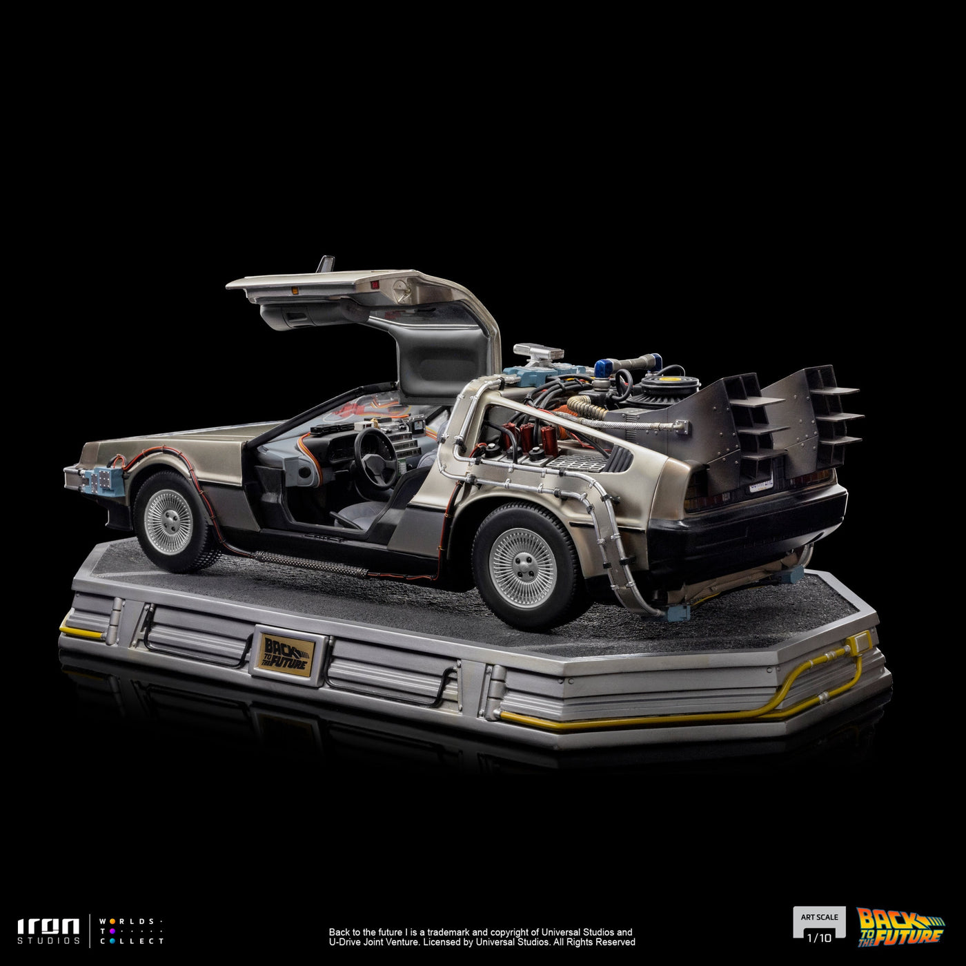 Iron Studios Back to the Future DeLorean 1:10 Scale Statue by MyHackerTech