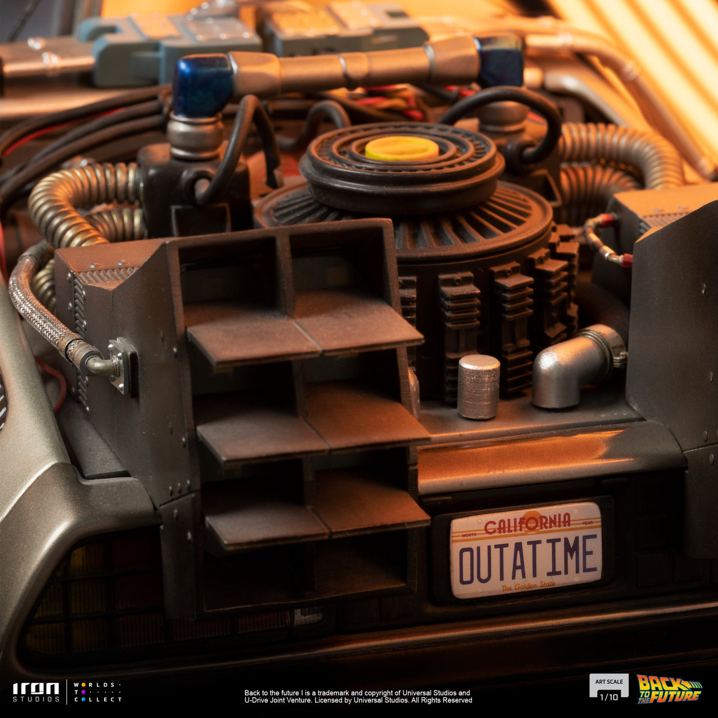 Iron Studios Back to the Future DeLorean 1:10 Scale Statue by MyHackerTech